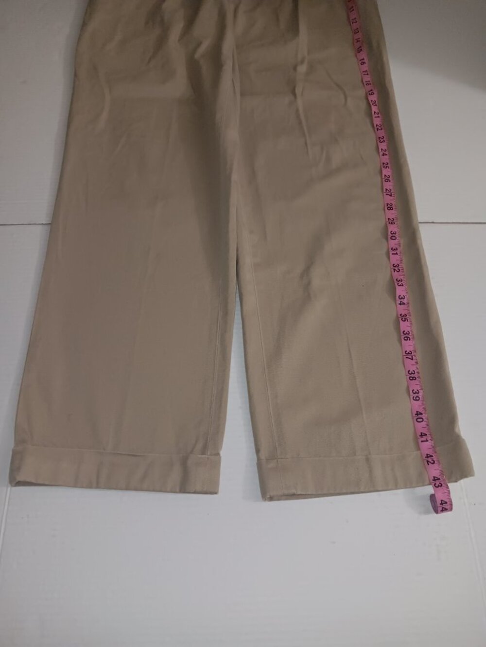 POLO RALPH LAUREN HAMMOND CUFFED HEM KHAKI PANTS - Picture 9 of 13